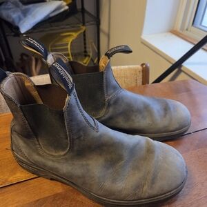 Vintage blundstone blundstones chelsea boots leather brown Grey mens US 12